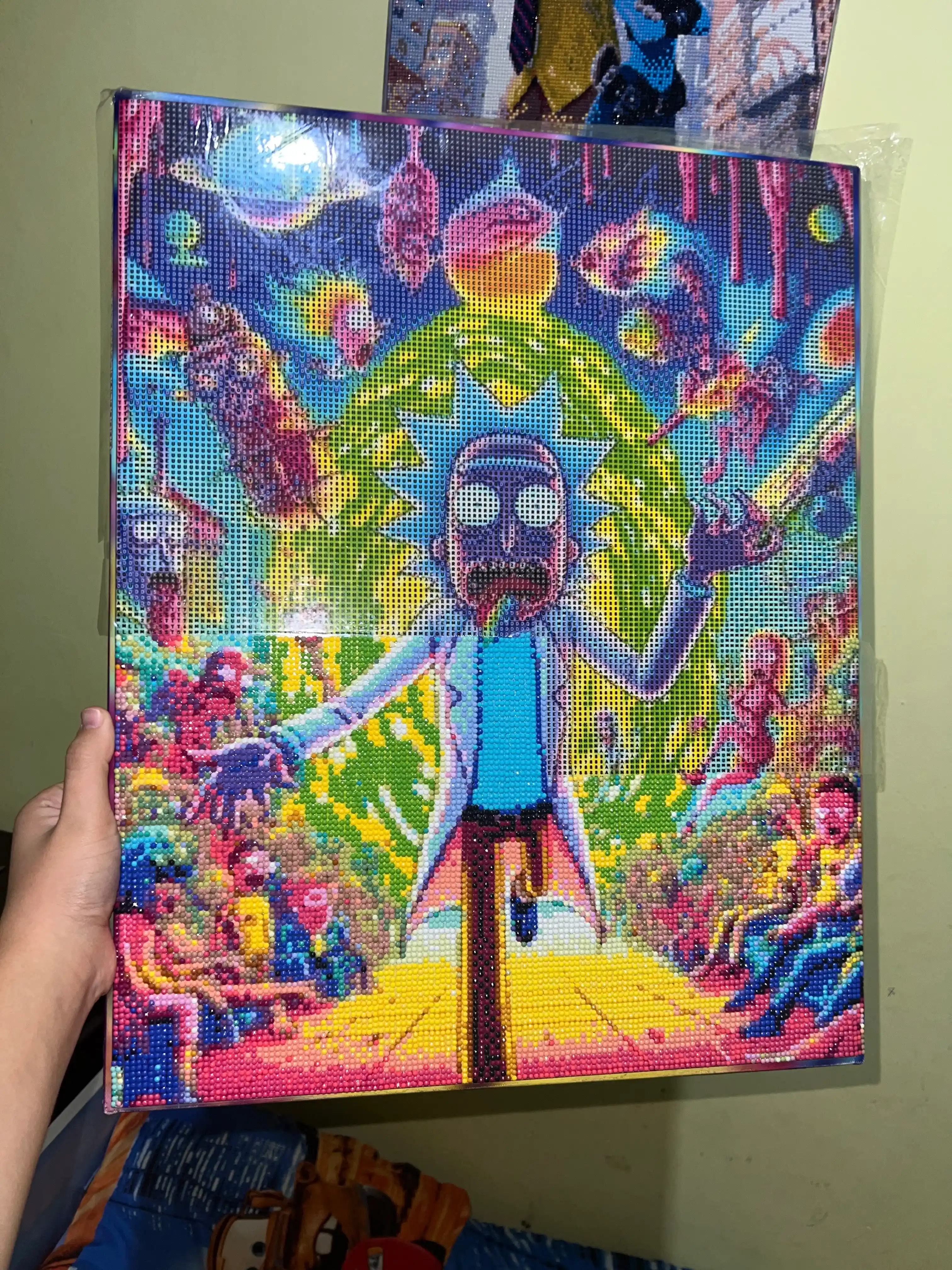 Olmos toshli mozaikasi Skystore "Multfilmlar", ramkalik asosga tortilgan, 40 * 50 sm