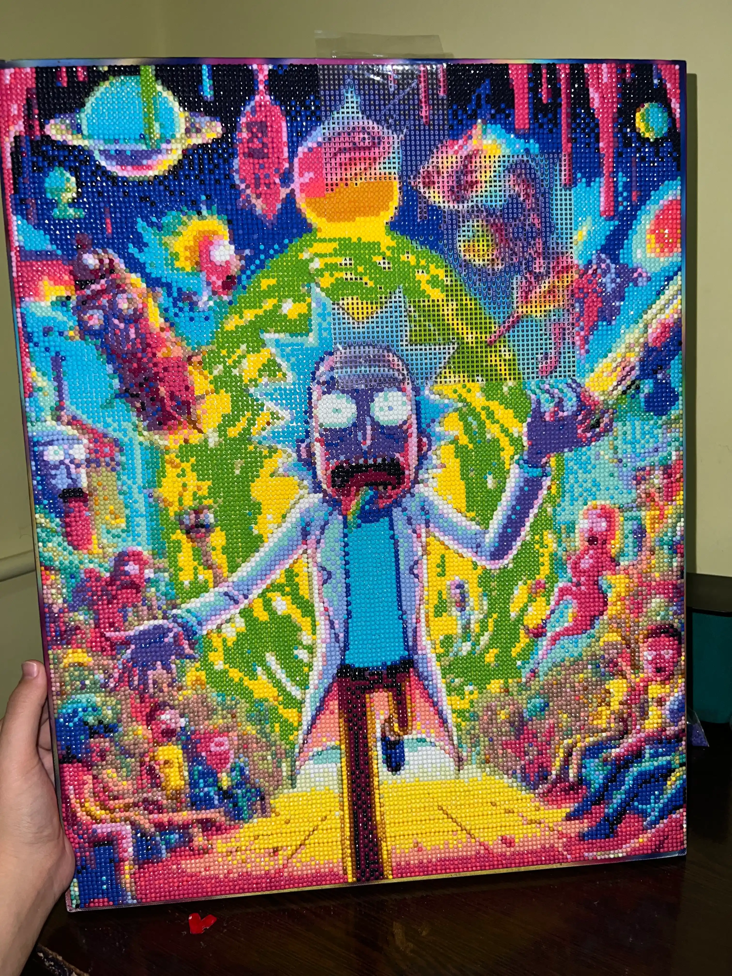 Olmos toshli mozaikasi Skystore "Multfilmlar", ramkalik asosga tortilgan, 40 * 50 sm