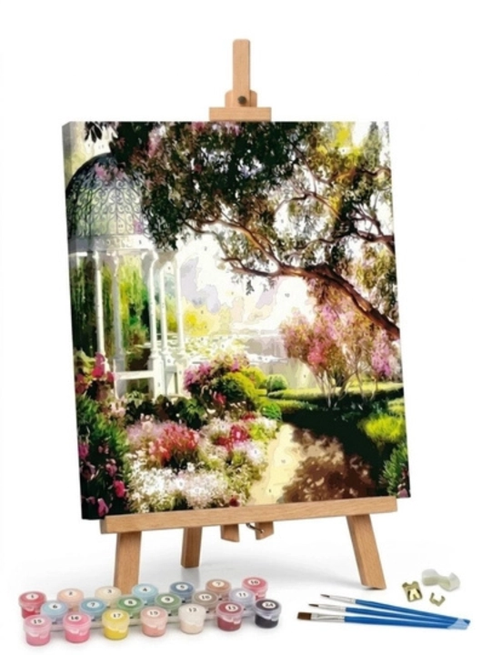 Raqamlar bo'yicha bo'yash to'plami 40x50 sm, konturli rasm chizish, ijodiy rasm to'plamlari - 