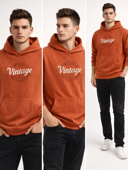 Худи oversize с начёсом, тёплое, унисекс, уличный стиль