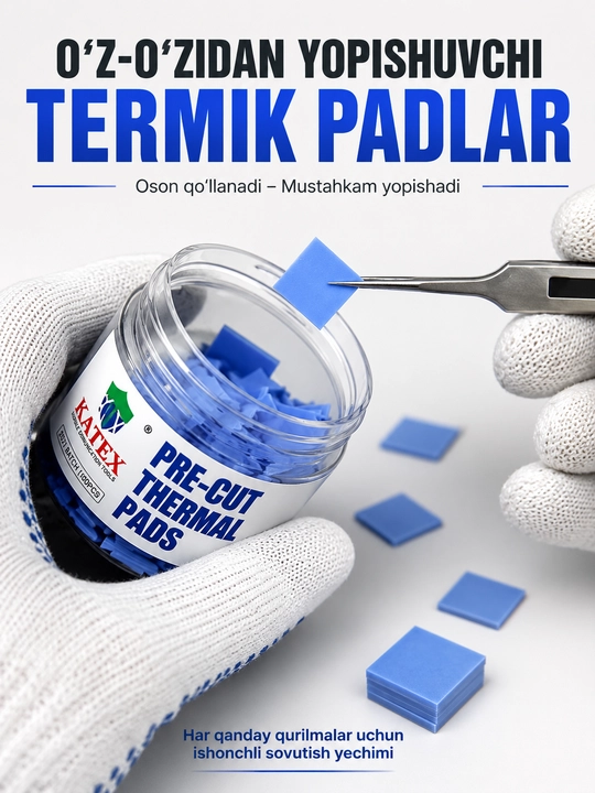 KATEX Termoqistirmalar - mikrosxemalar uchun yuqori issiqlik o‘tkazuvchan termoqistirmalar