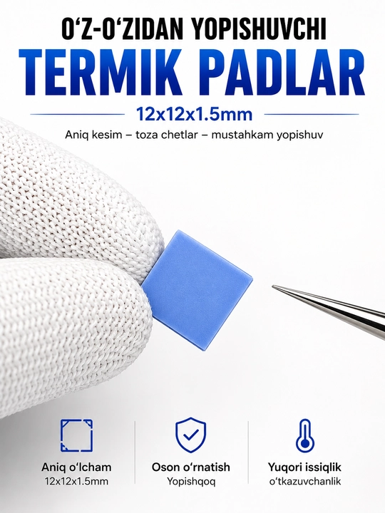 KATEX Termoqistirmalar - mikrosxemalar uchun yuqori issiqlik o‘tkazuvchan termoqistirmalar