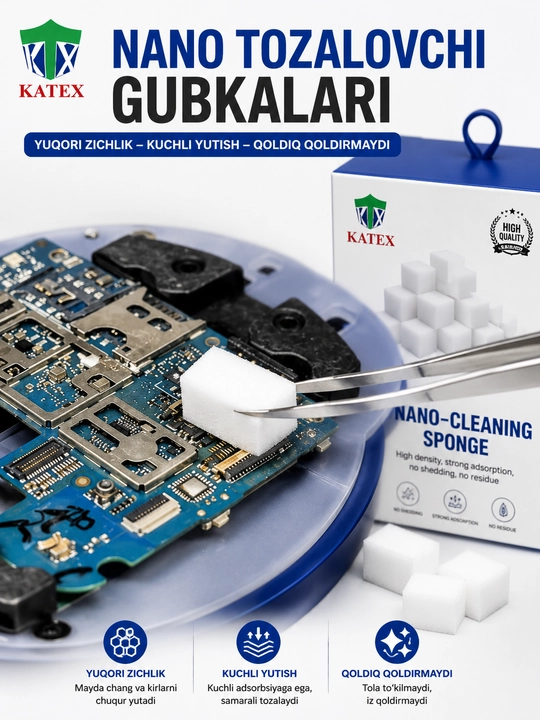 Elektronika uchun nano tozalovchi gubka - 