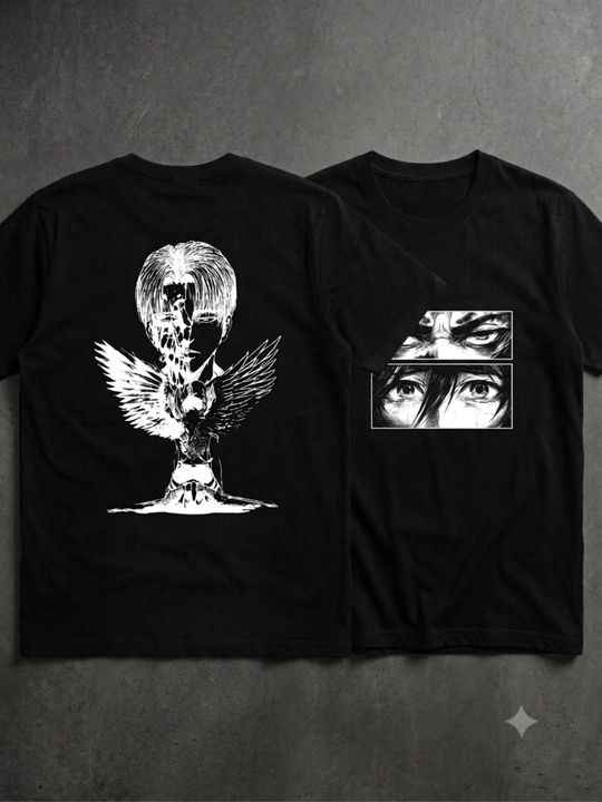 Attack on Titan Anime Futbolka Uniseks Shingeki no Kyojin - 