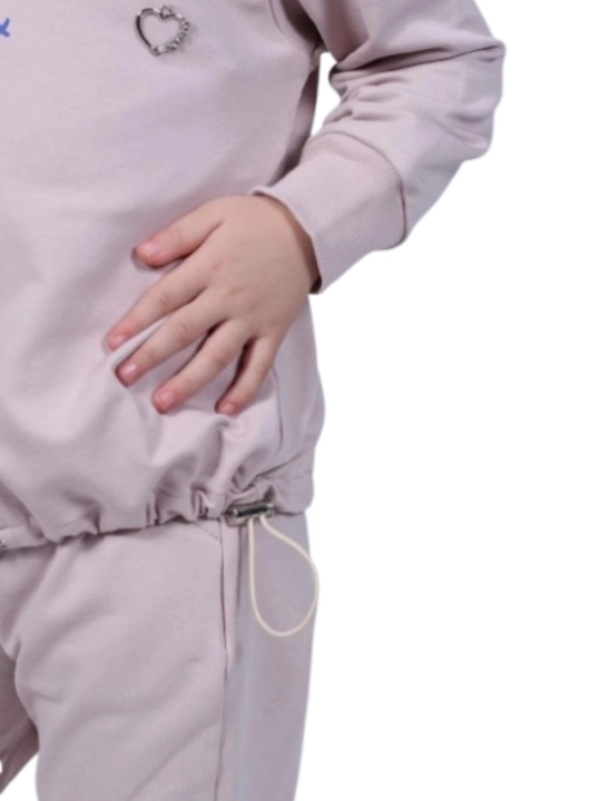 3 yoshdan 6 yoshgacha bo‘lgan qizlar uchun qulflangan ikki kishilik bolalar sport kostyumi