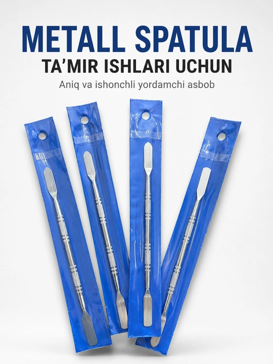 Telefonlarni ta’mirlash, displeylar va korpuslarni qismlarga ajratish uchun metall shpatel - 