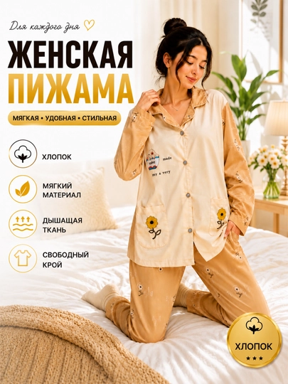 Ayollar va qizlar uchun pijama, uyda kiyish uchun pijama, tungi kiyim