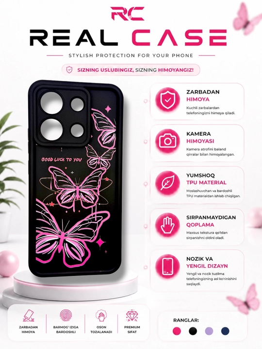 Защитный чехол для Redmi Note 13 Pro
