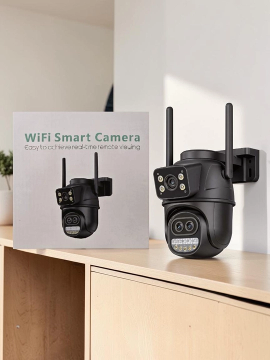 WiFi kuzatuv kamerasi PTZ Dual Lens 8MP — tungi ko'rish, audio, tashqi