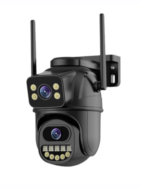 WiFi kuzatuv kamerasi PTZ Dual Lens 8MP — tungi ko'rish, audio, tashqi