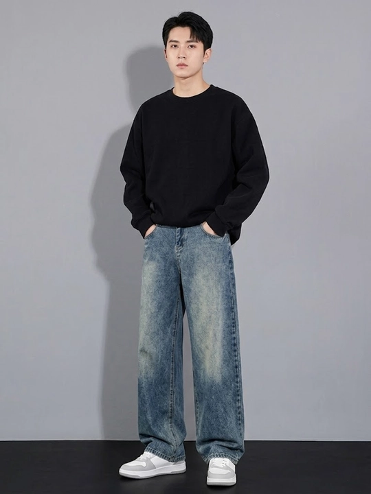 Erkaklar va ayollar uchun Y2K unisex jinsi shimlari, keng, katta o‘lchamli, baggy