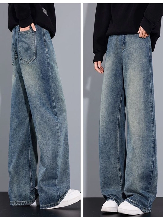 Erkaklar va ayollar uchun Y2K unisex jinsi shimlari, keng, katta o‘lchamli, baggy