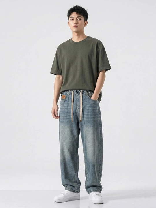 Erkaklar va ayollar uchun Y2K unisex jinsi shimlari, keng, katta o‘lchamli, baggy