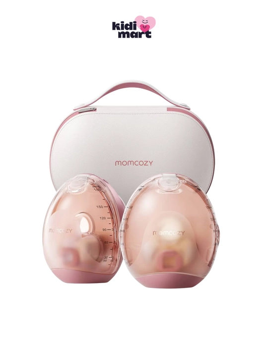 Беспроводной носимый молокоотсос Momcozy Air 1 Wearable с зарядным кейсом, Bluetooth,180мл