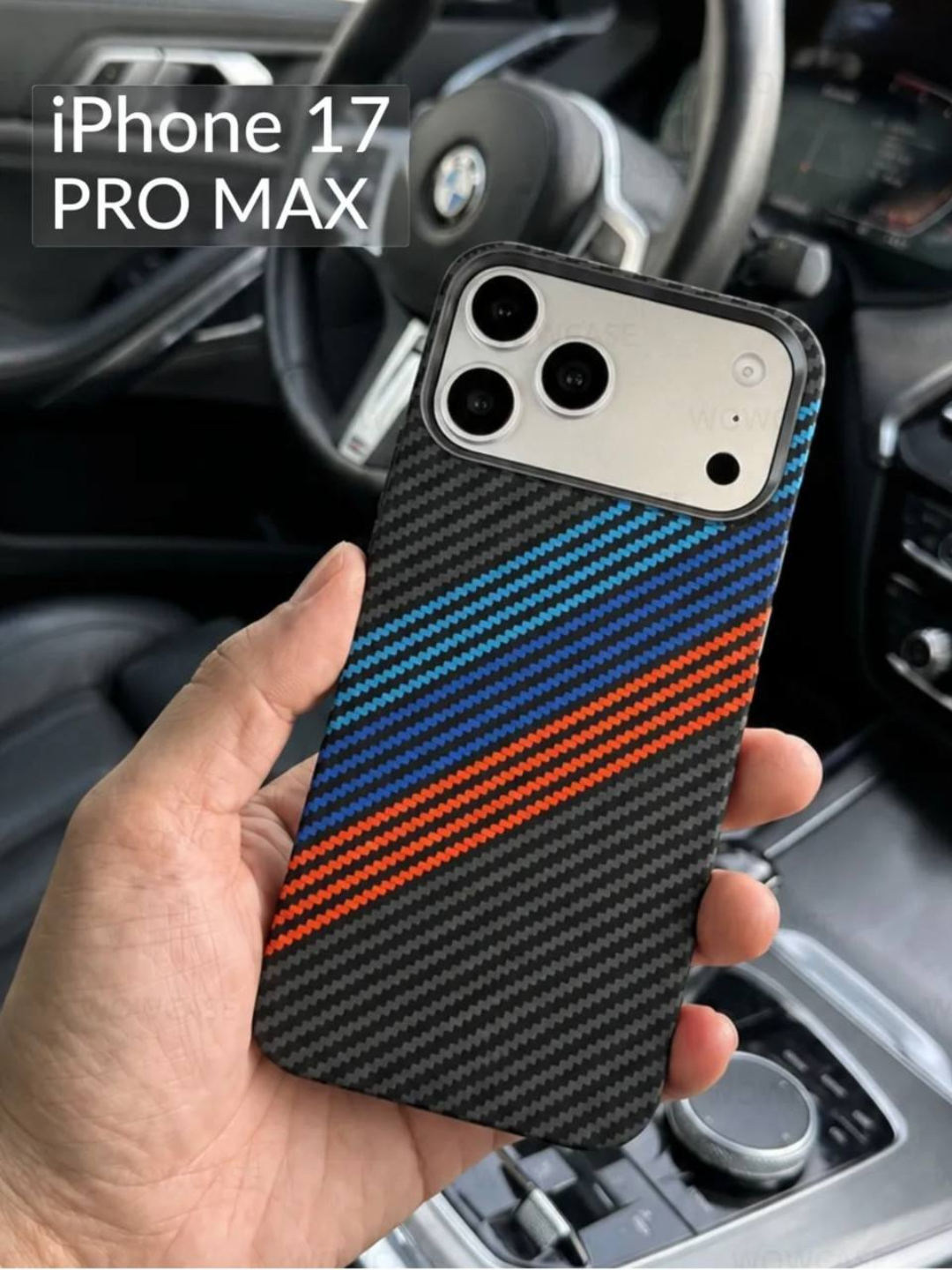 Чехол из карбона для Iphone 17 pro max