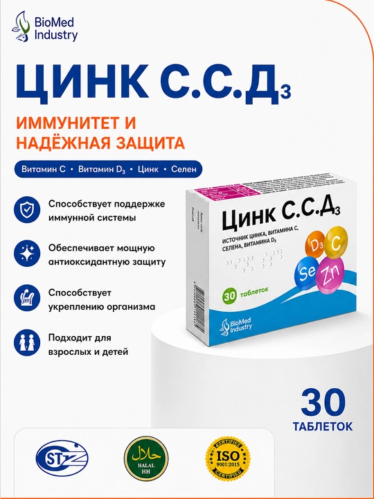 Sink S.S.D3 - Immunitet uchun muhim vitaminlar va minerallar
