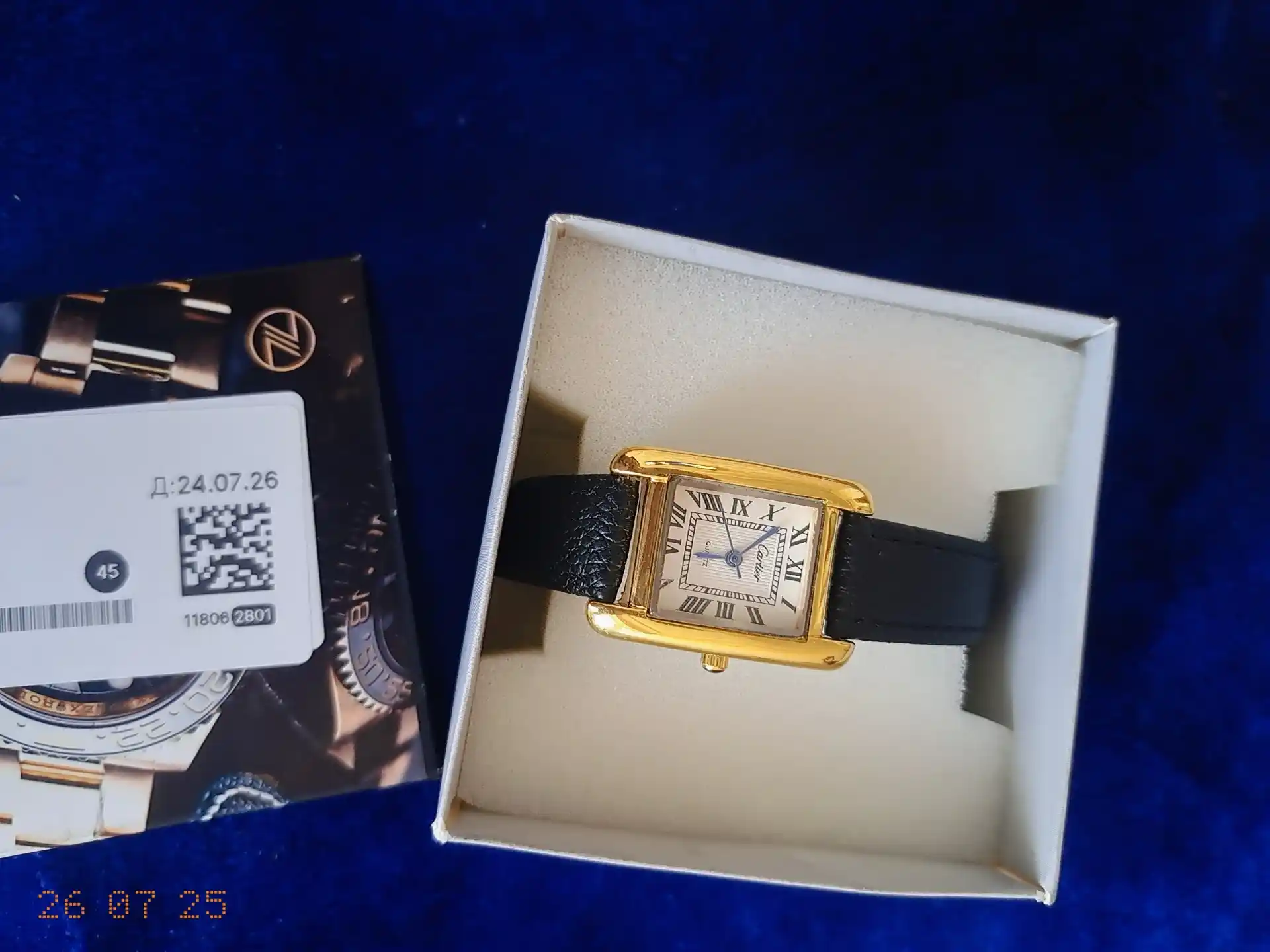 Cartier premium ayollar qo‘l soati quartz mexanizmli elegant charm remishok