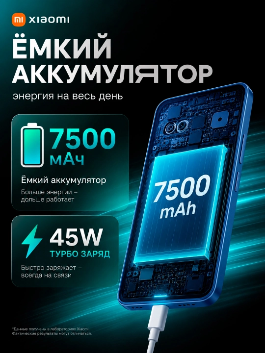 Redmi 17 smartfoni, 8/256 GB, 6,9″ 120 Gts ekran, 7500 mAh, 50 MP kamera