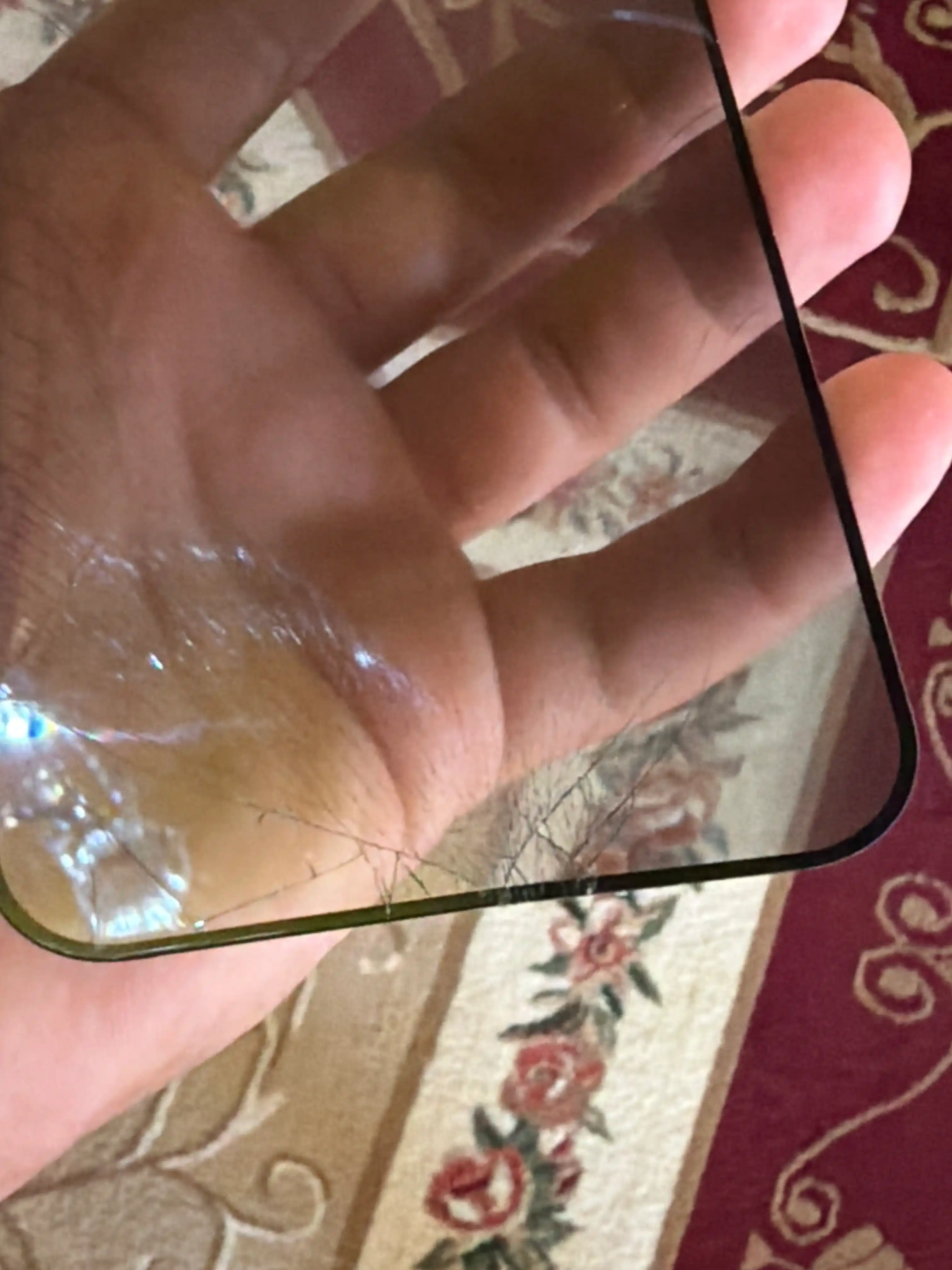 IPhone XR - 18 Pro Max uchun shaffof josuslikka qarshi himoya oynasi