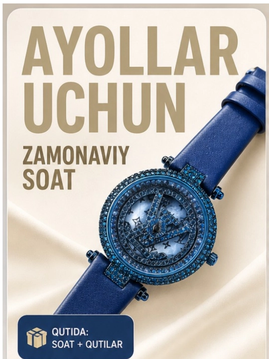 Spinnerli ichki aylanadigan ayollar qo'l soati - Oxxo
