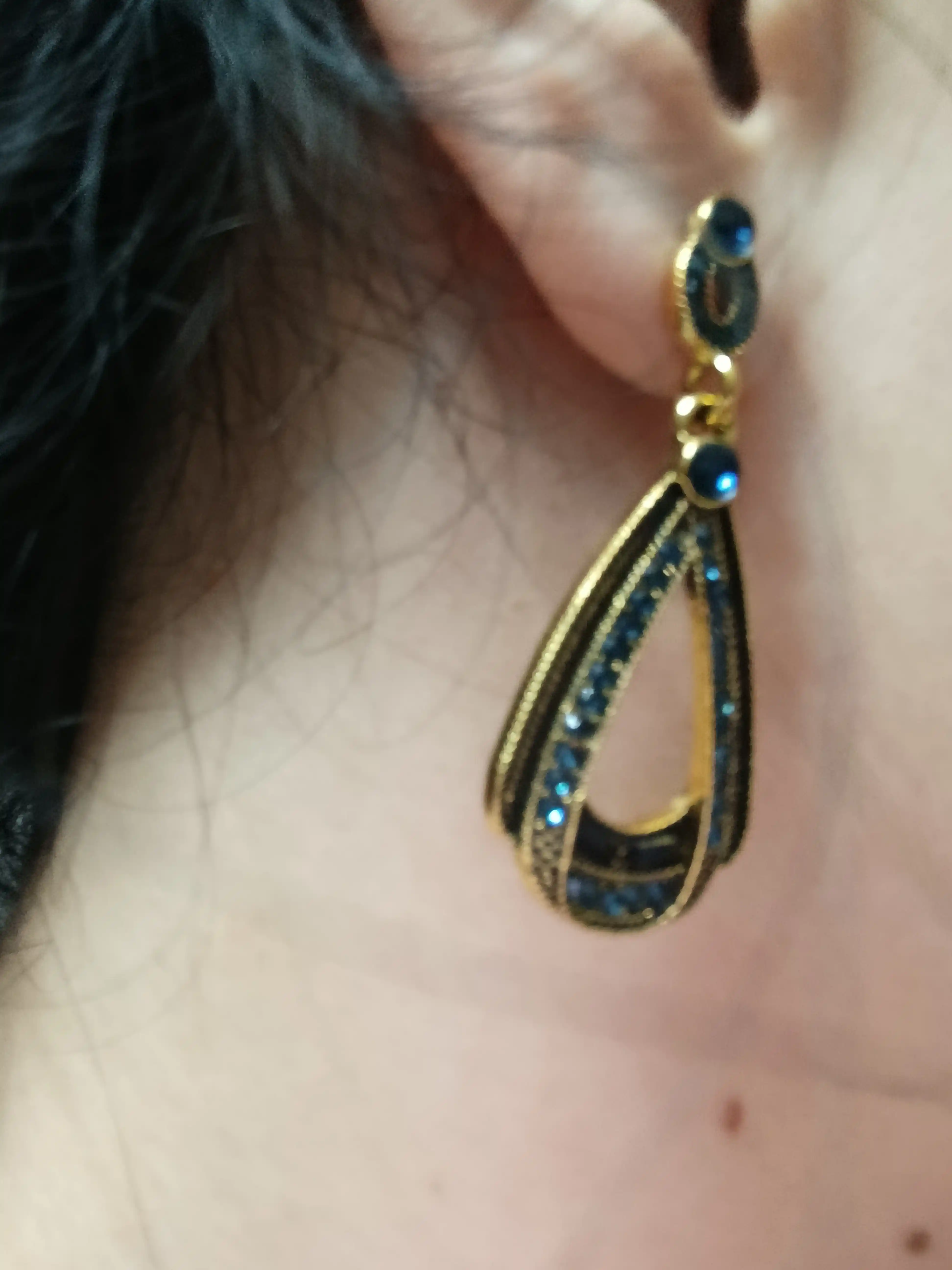 Серьги женские, длинные, цепочки, хрустальные