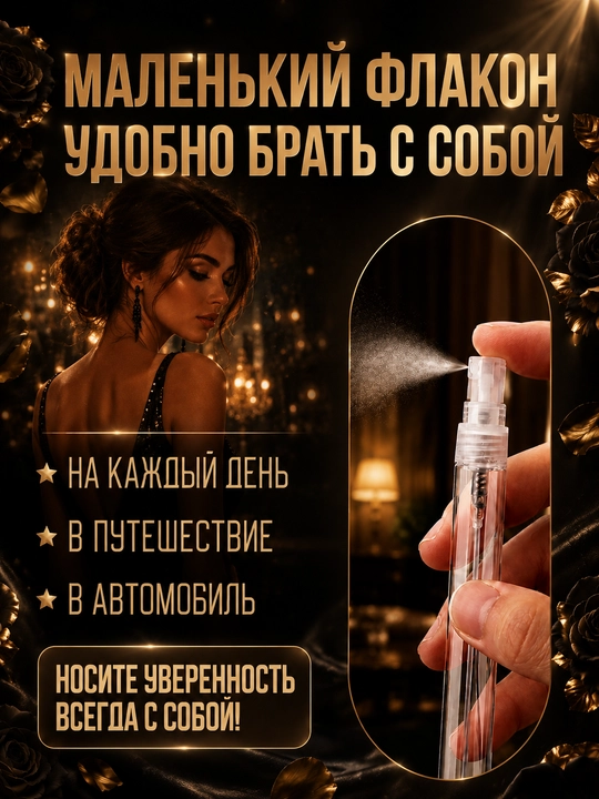 Ayollar atiri Black Opium YSL, probnik atirlar ayollar uchun, ayollar parfumi, probnikda