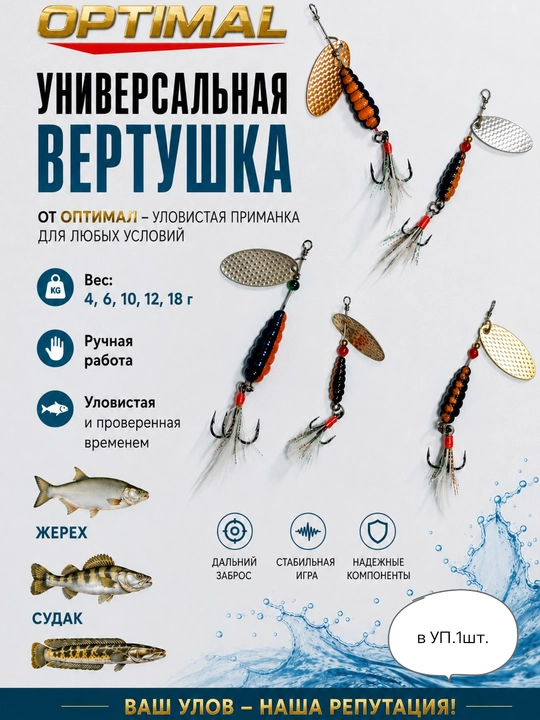 Блесна вертушка - 