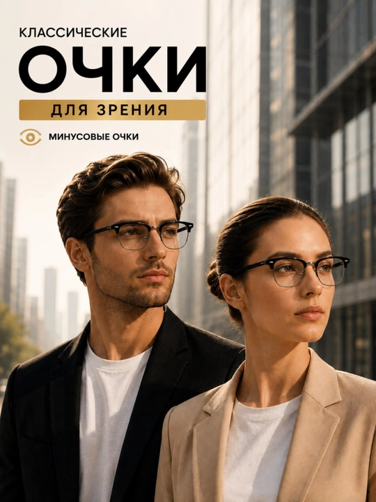 Klassik ko‘rish ko‘zoynagi - Erkaklar va ayollar uchun
