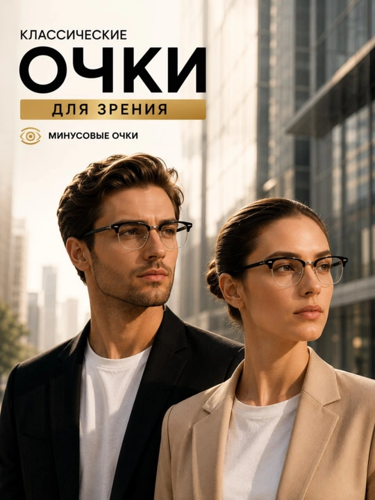 Klassik ko‘rish ko‘zoynagi - Erkaklar va ayollar uchun