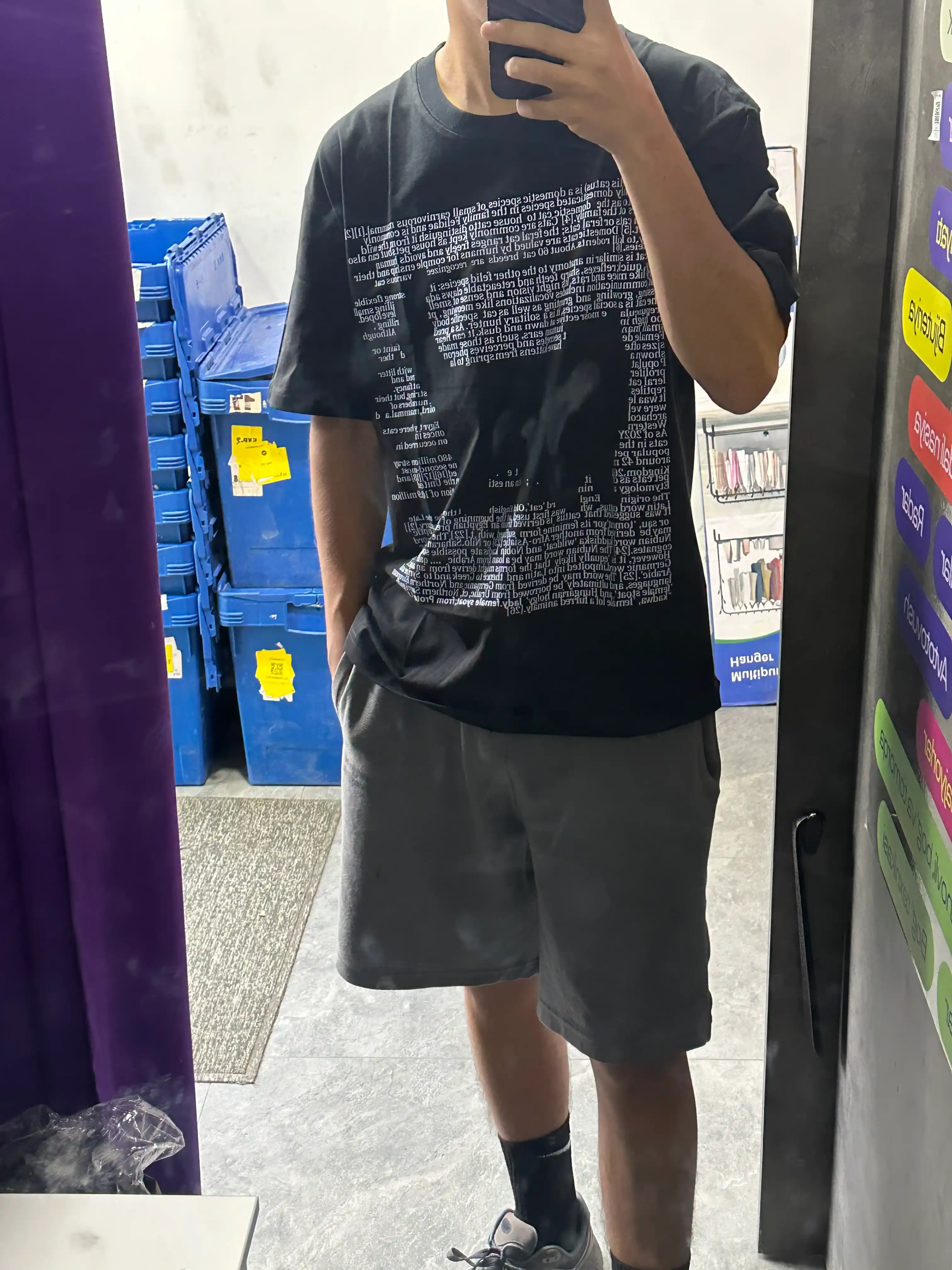 Футболка Oversize унисекс с котенком