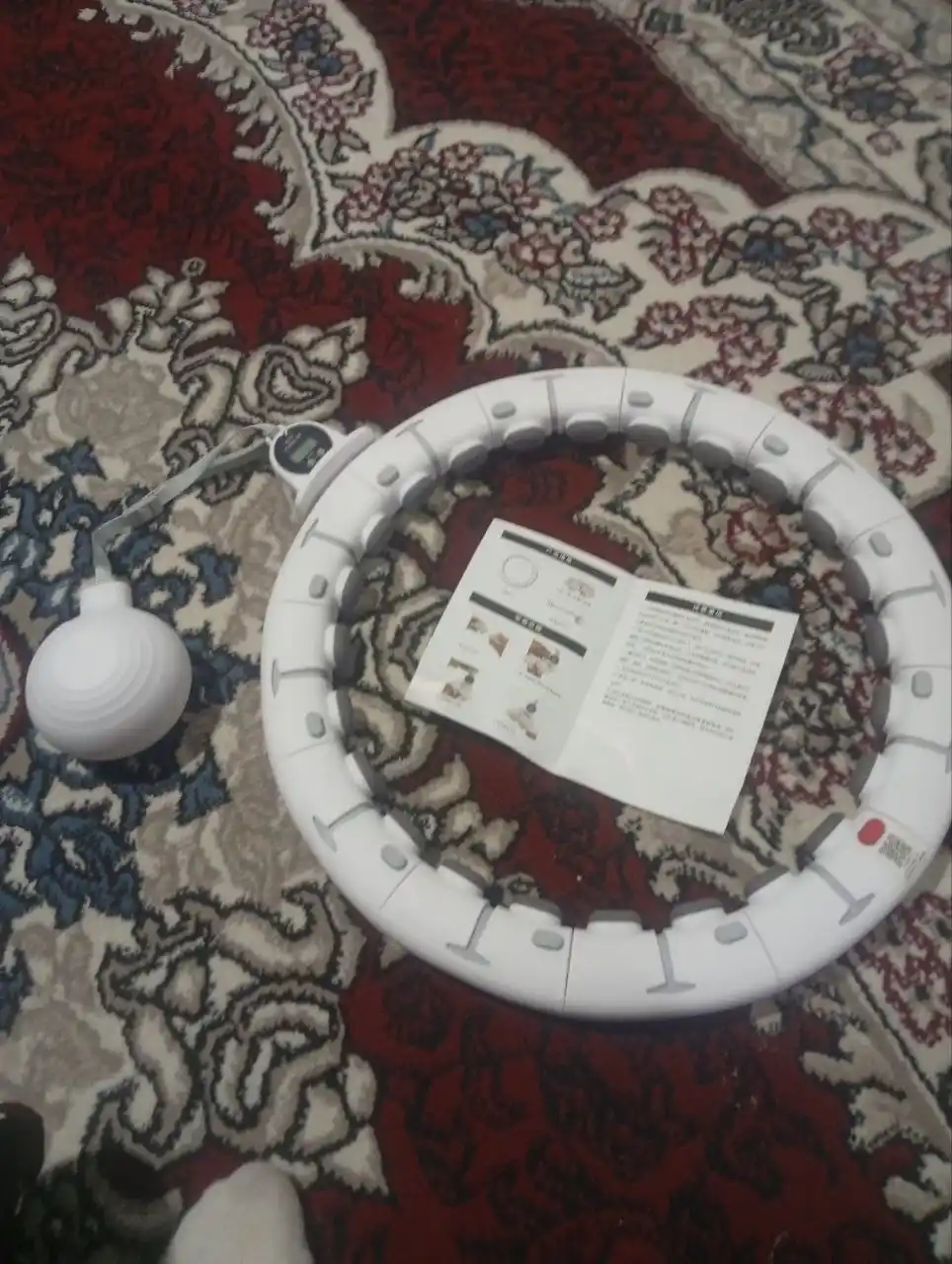 Ozish va fitnes uchun massajli hulahup, sozlanadigan va 360 aylanish hisoblagichi bilan
