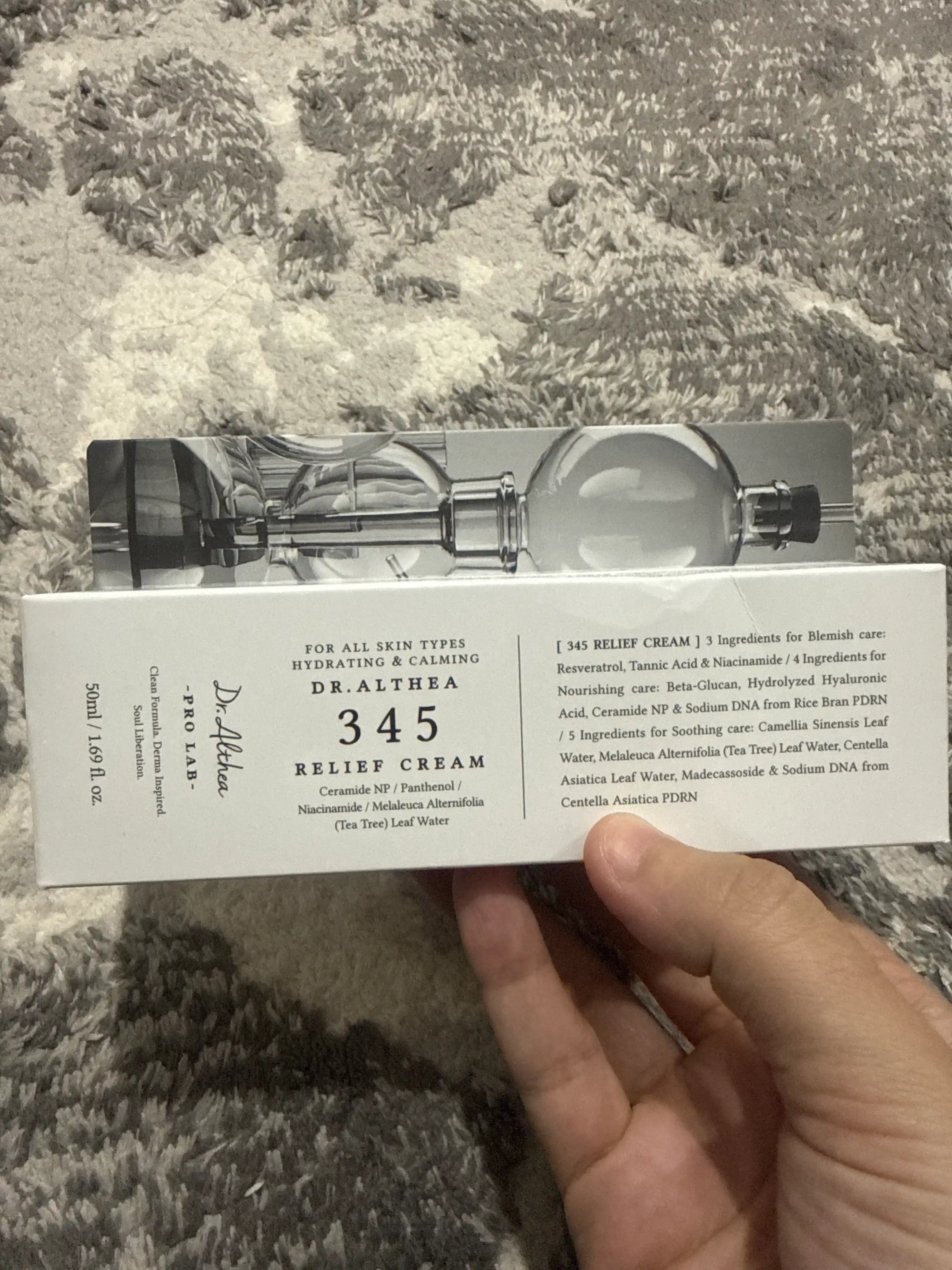 Dr. Althea 345 Relief Cream – sezgir va akne teri uchun tinchlantiruvchi krem, 50 ml