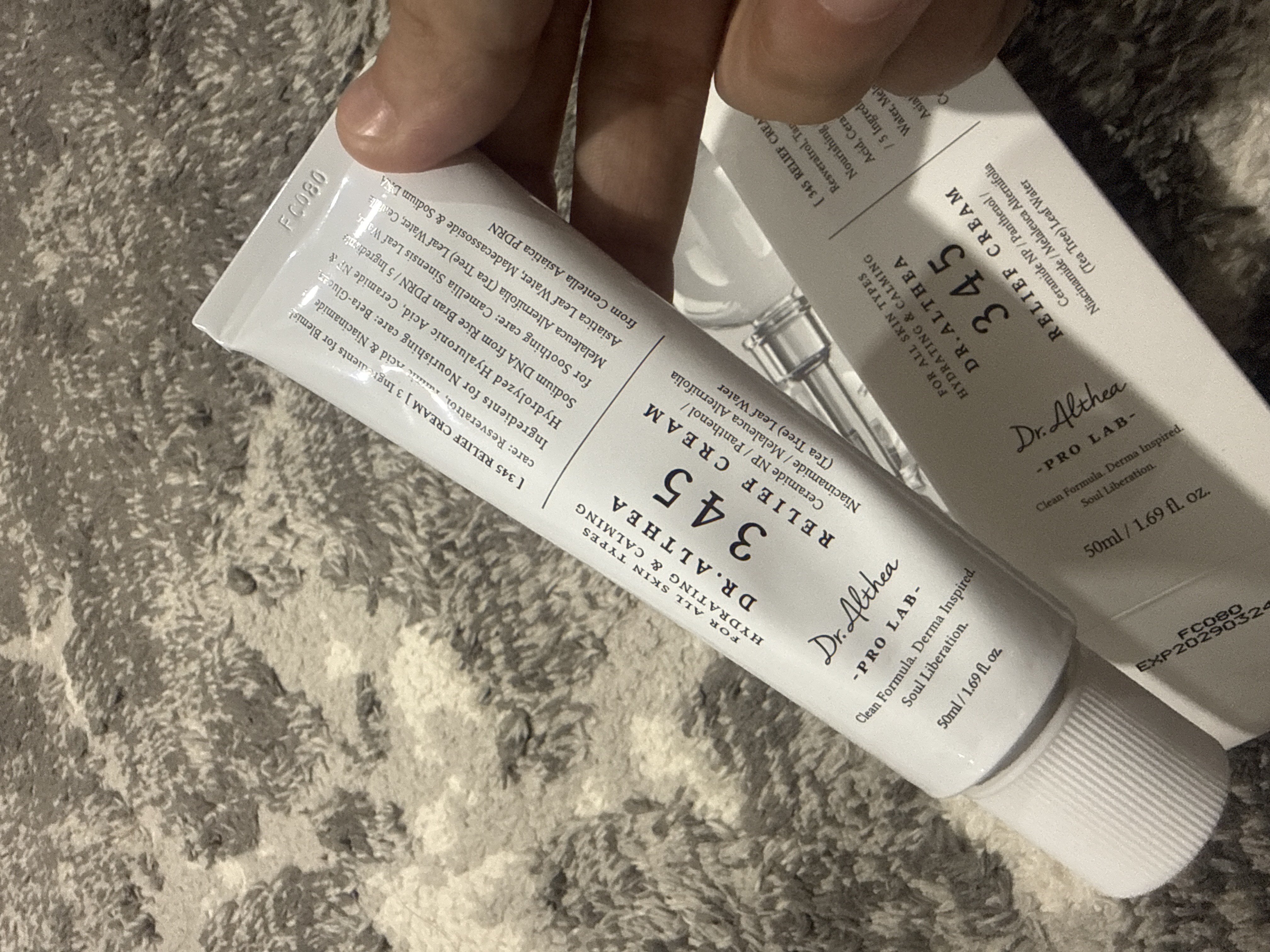 Dr. Althea 345 Relief Cream – sezgir va akne teri uchun tinchlantiruvchi krem, 50 ml