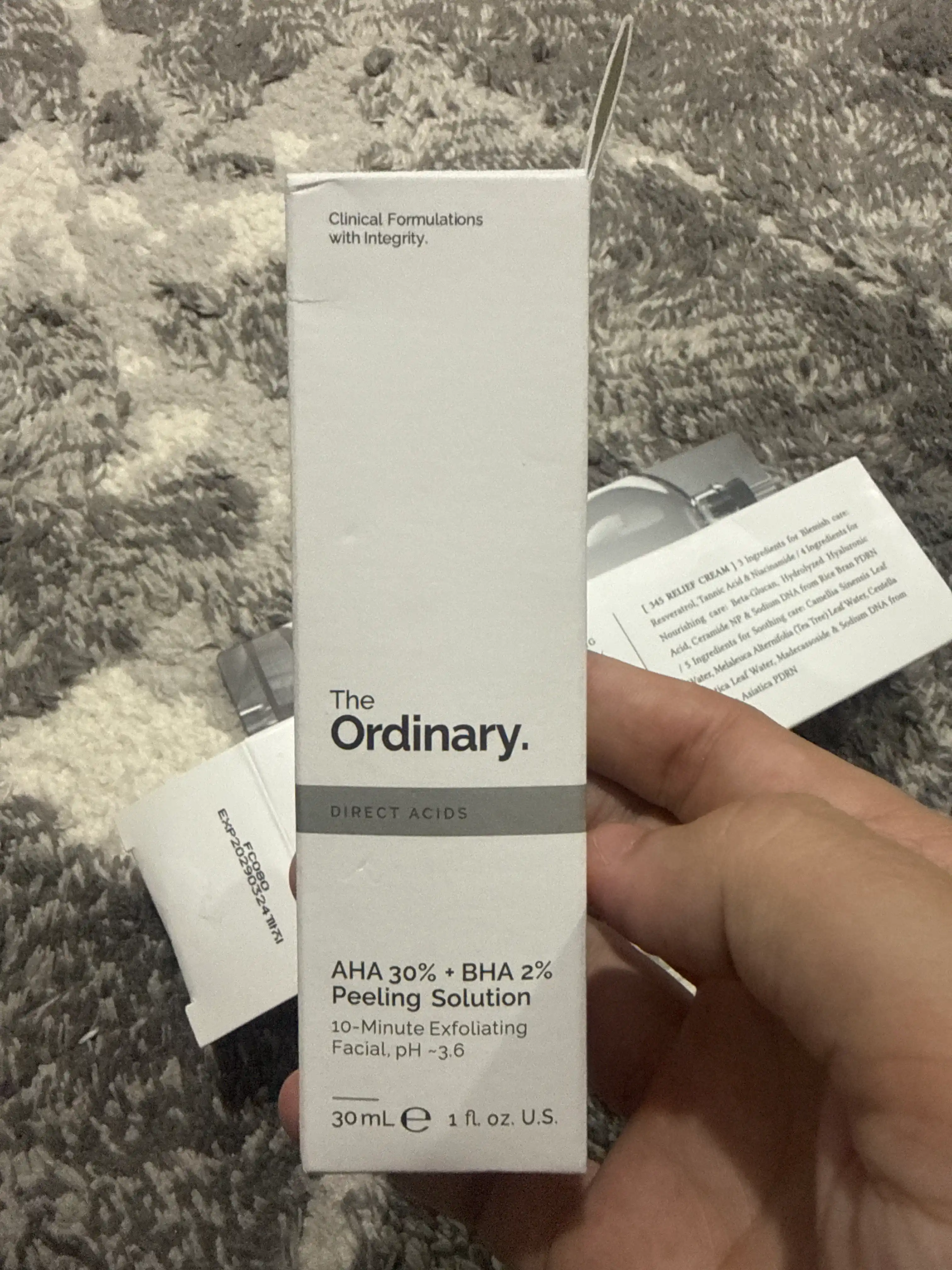 The Ordinary AHA 30% + BHA 2% Peeling Solution – Отшелушивающий пилинг с AHA и BHA, 30 мл