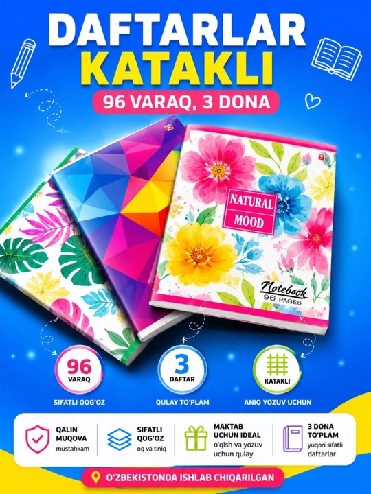Umumiy daftar 96 varoq 3 va 5 talik