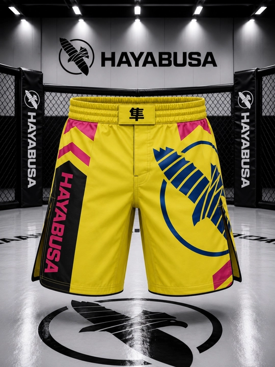 HAYABUSA MMA mashg‘ulotlar va yakkakurashlar uchun sport shortiklari, sariq - 