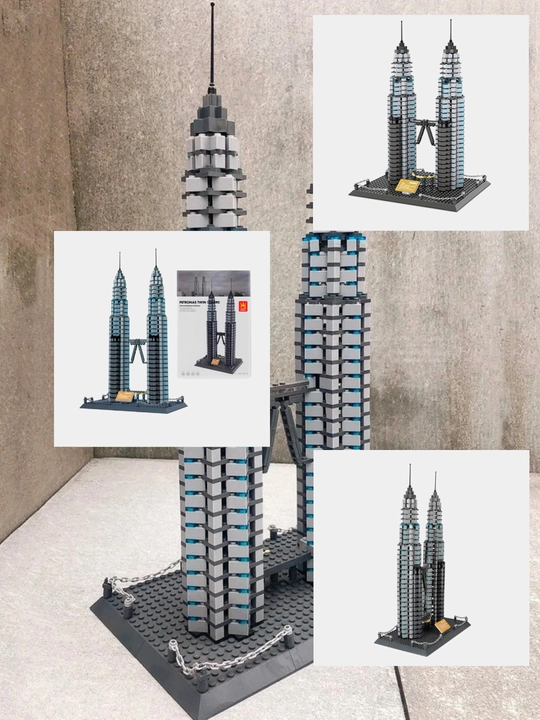 Lego konstruktor – Ka'ba, Eyfel minorasi, Egizak minoralar, Kolizey va mashhur inshootlar