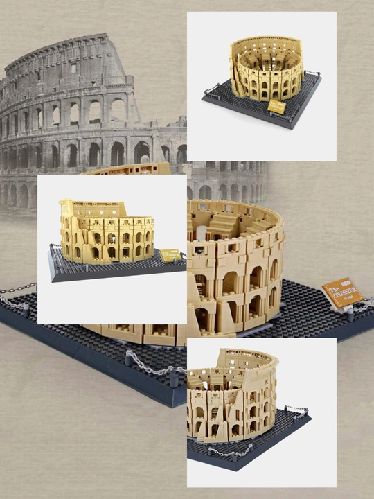 Lego konstruktor – Ka'ba, Eyfel minorasi, Egizak minoralar, Kolizey va mashhur inshootlar