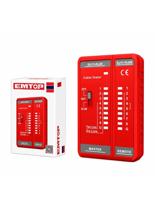 EMTOP Tarmoq va telefon kabellari sinov qurilmasi EMTP9501 - 