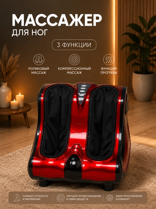 Электрический массажер для ног Renomax, для релаксации