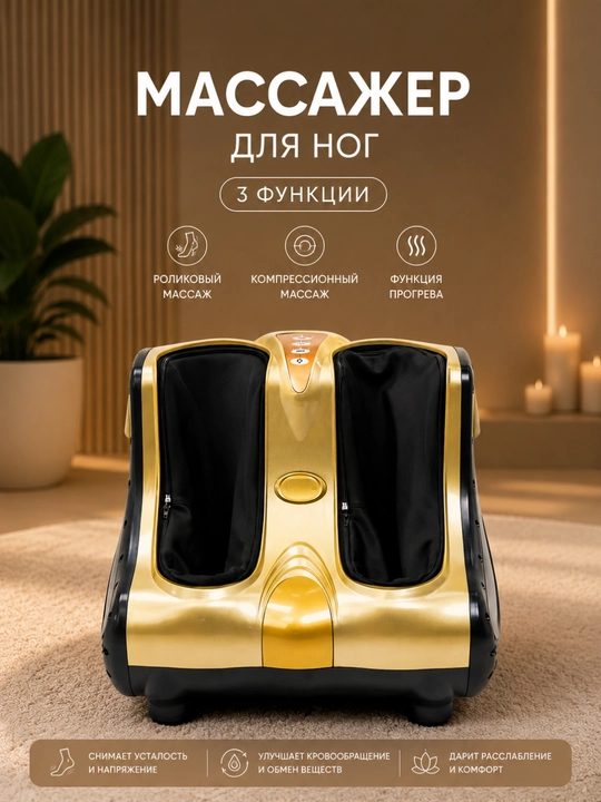 Электрический массажер для ног Renomax, для релаксации
