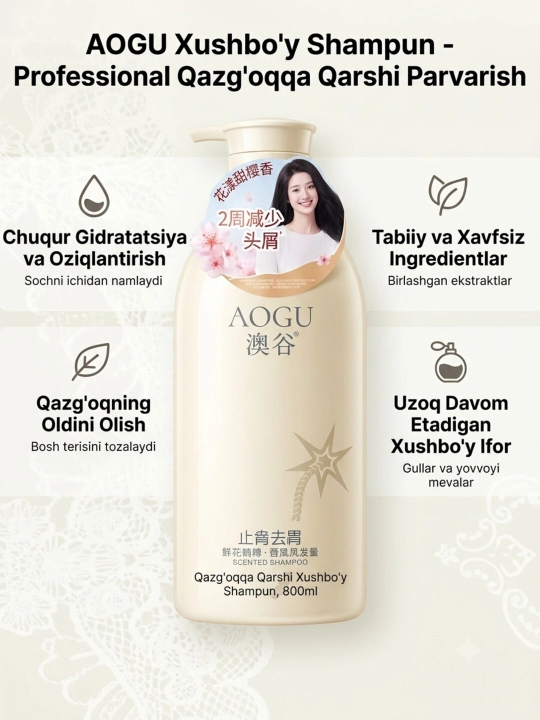 AOGU Flower Bomb shampuni, 550-800 ml - 