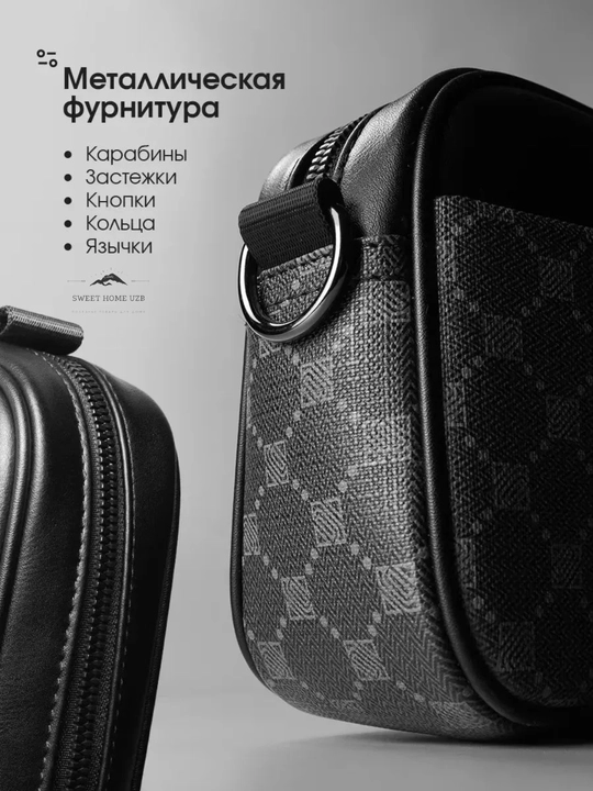 Мужская сумка через плечо кросс-боди, компактная повседневная сумка