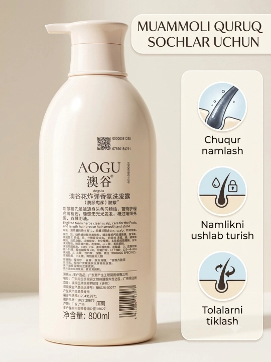 AOGU Flower Bomb shampuni, 550-800 ml