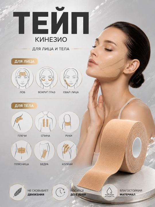 Кинезиотейп, эстетический тейп, спортивный тейп, эластичный тейп,эластичный бинт, кинезио