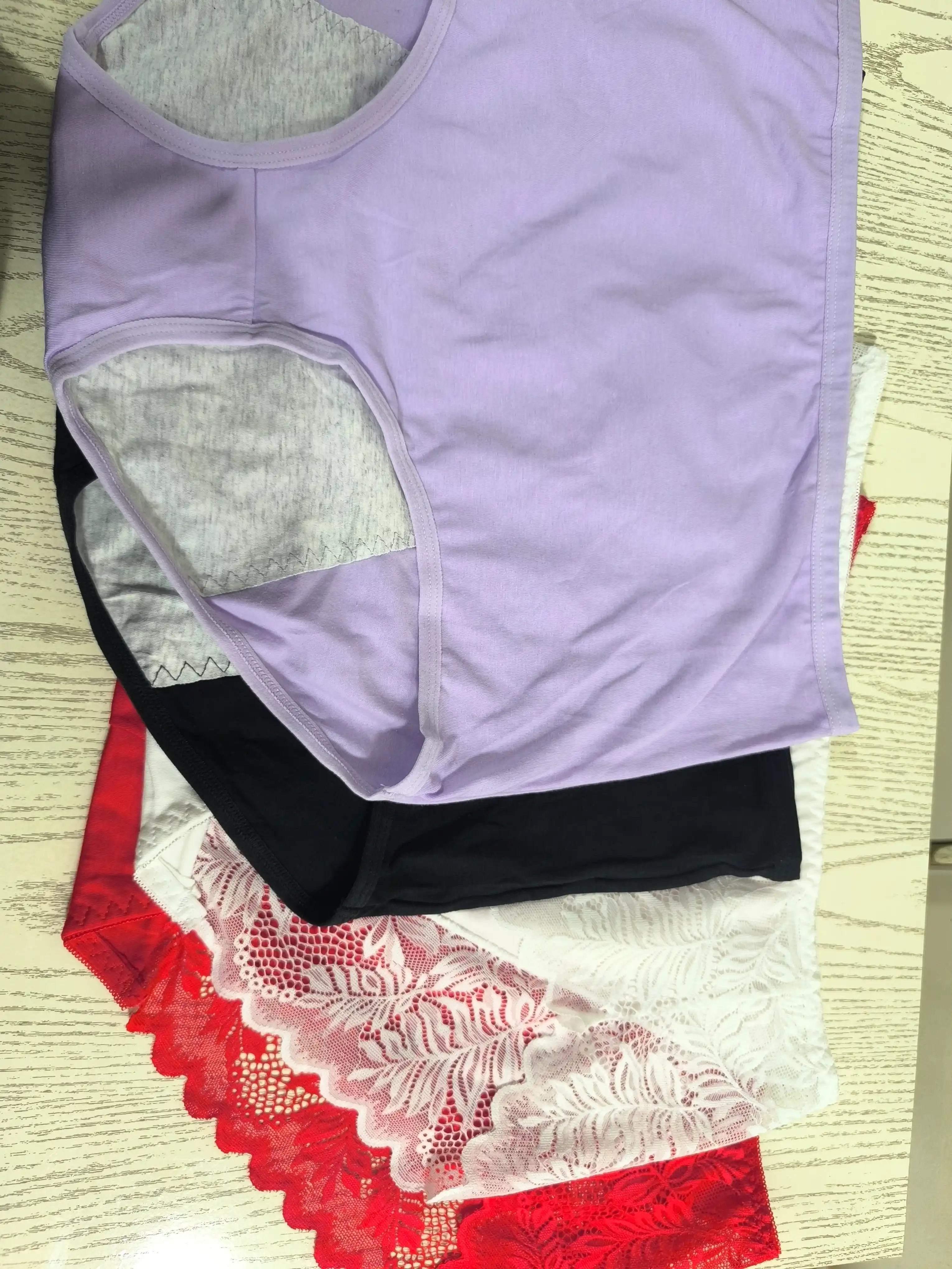 Katta o'lchamli trusiklar, xayz sikli uchun, paxtali, XL-6XL
