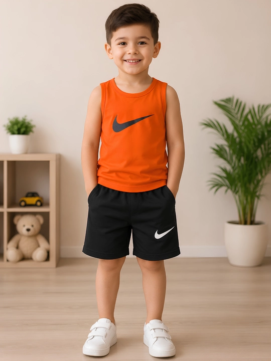 O'g'il bolalar uchun sport to'plami, yozgi kiyim, mayka va shortik, paxta, kiyim to'plami - 