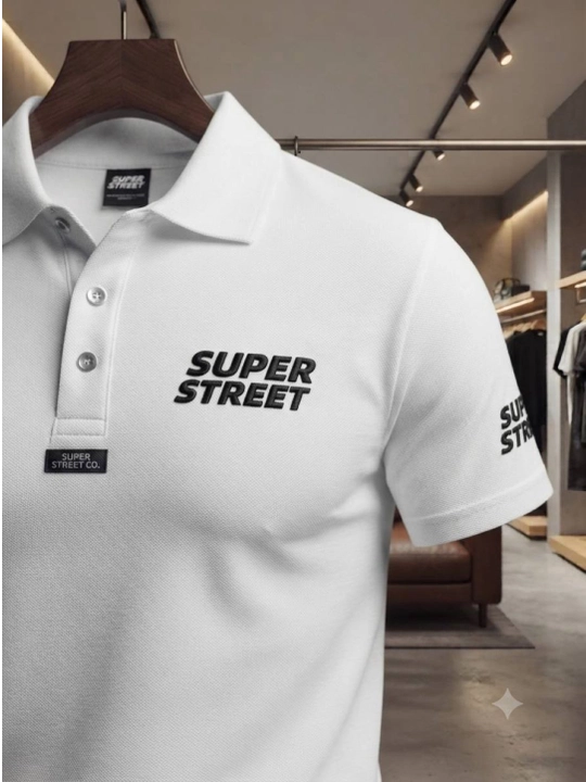Erkaklar polo Super Street, 100% paxta, yozgi. Turkiyada ishlab chiqarilgan