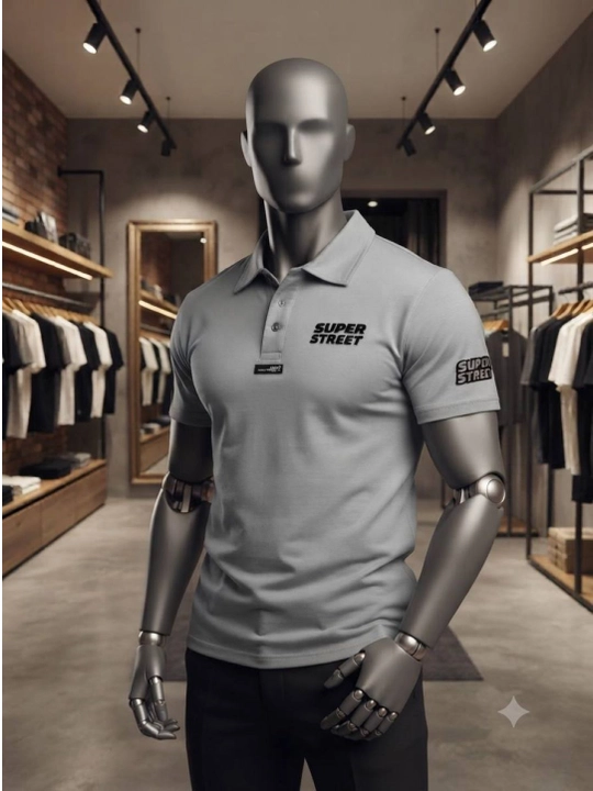 Erkaklar polo Super Street, 100% paxta, yozgi. Turkiyada ishlab chiqarilgan
