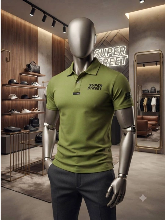 Erkaklar polo Super Street, 100% paxta, yozgi. Turkiyada ishlab chiqarilgan